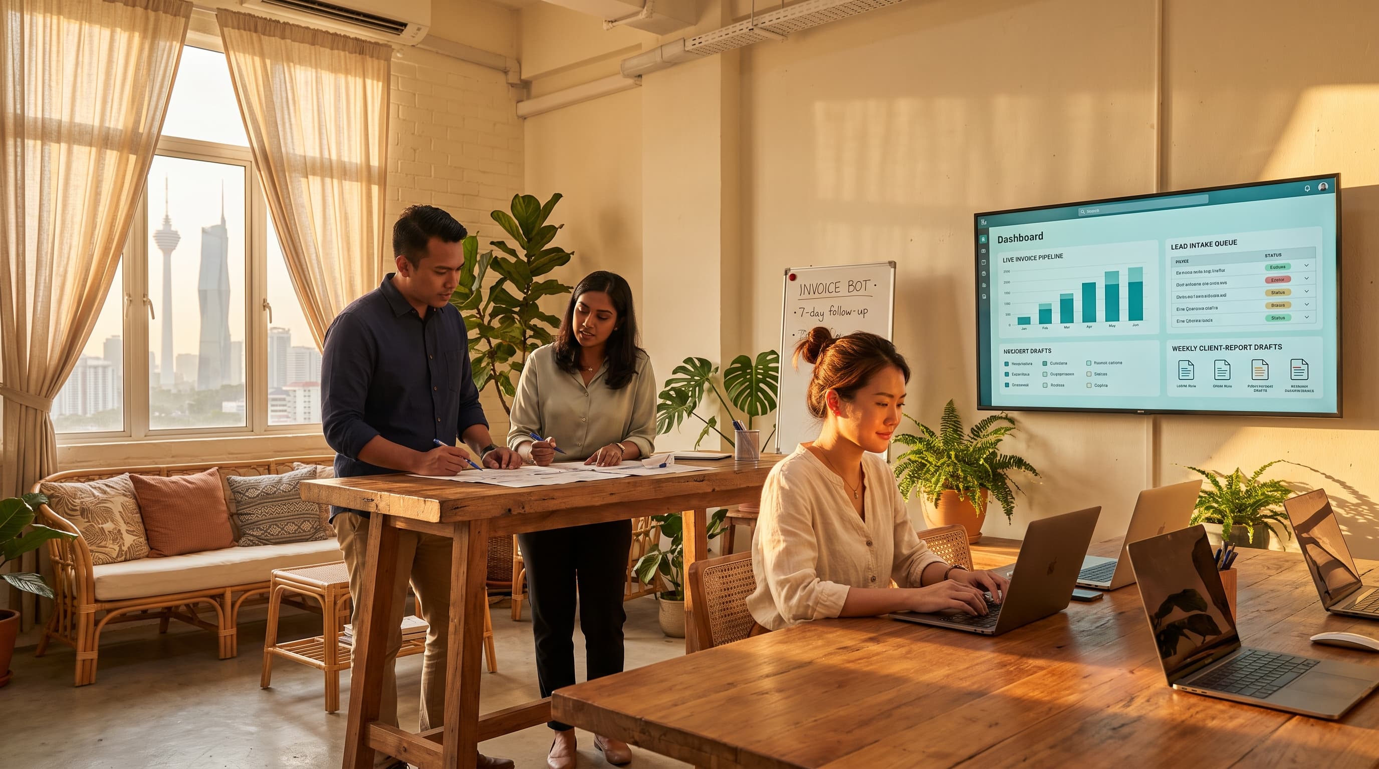 AI agency insight — Business automation in KL: 4 workflows a services firm should automate first (and 2 to skip)