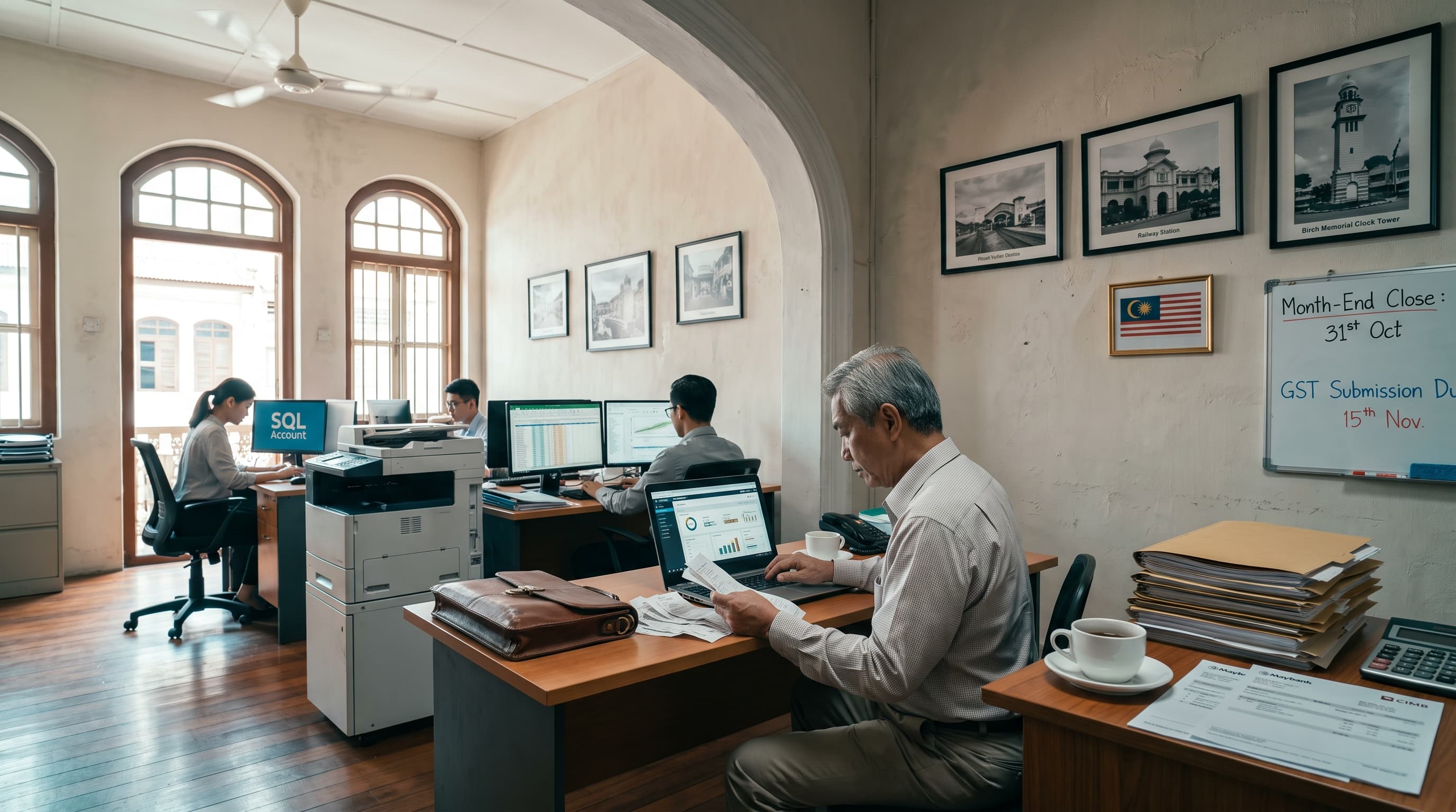 Ipoh AI Agency case study — A 12-person Ipoh accounting firm was losing 12 days a month to manual close