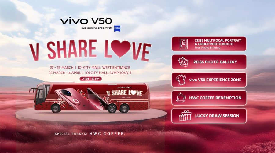 vivo Malaysia Unveils “VShareLove” Bus Experience with HWC Coffee and the All-New vivo V50 for Raya 2025