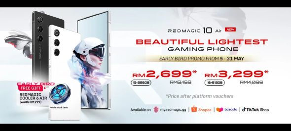 Pre-orders for the all-new REDMAGIC 10 Air smartphone are now open in Malaysia