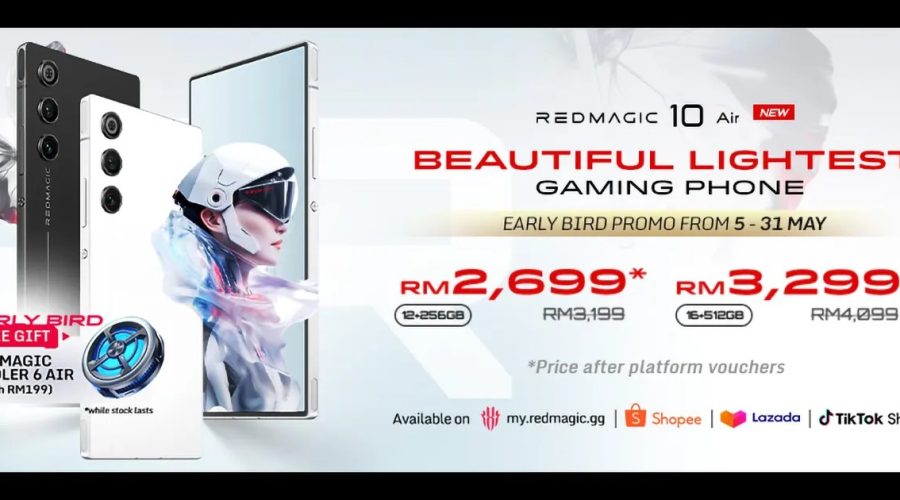Pre-orders for the all-new REDMAGIC 10 Air smartphone are now open in Malaysia