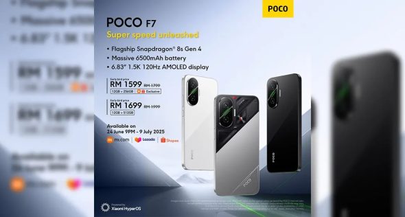 All-new mid-range POCO F7 smartphone is now available in Malaysia; with up to RM300 off for early buyers