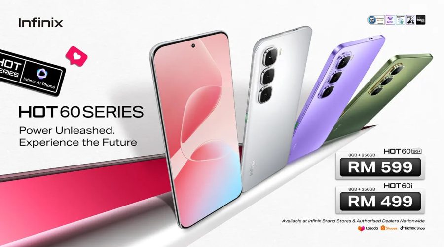 Infinix’s new affordable HOT 60 Series smartphones arrive in the Malaysian market