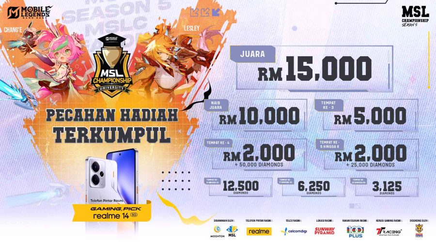 Telefon Permainan Rasmi Untuk Kejohanan MLBB MSL Musim 5