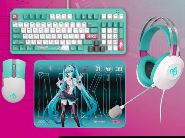 ASUS Unveils Vibrant TUF Gaming x Hatsune Miku Collaboration Featuring Four Themed Peripherals