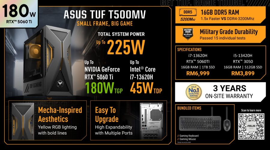 ASUS Malaysia launches TUF Gaming T500 gaming desktop