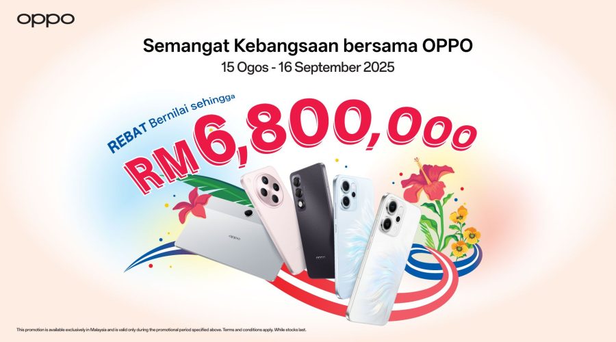 Join OPPO Malaysia in celebrating National Month with the Reno14 series smartphones, and more