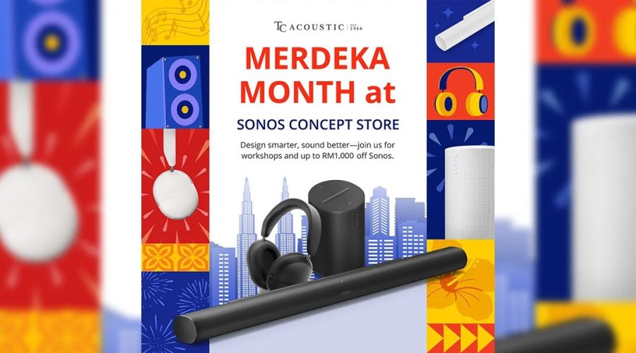 TC Acoustic brings discounts of up to RM1,000 on Sonos products for this Merdeka and 9.9 Shopping Festival