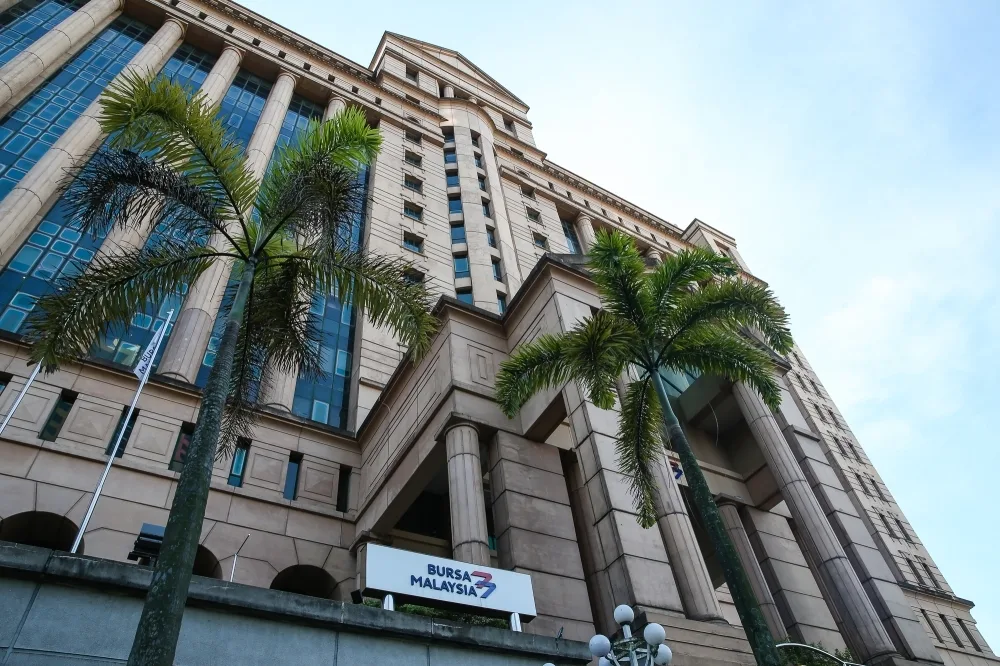 A shot of the Bursa Malaysia building, representing the financial marketplace where Ann Joo is a key player.