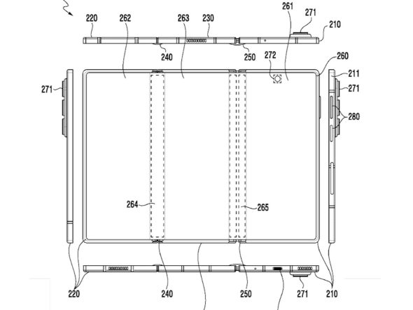 Samsung Patents a Three-Screen, Three-Battery Device