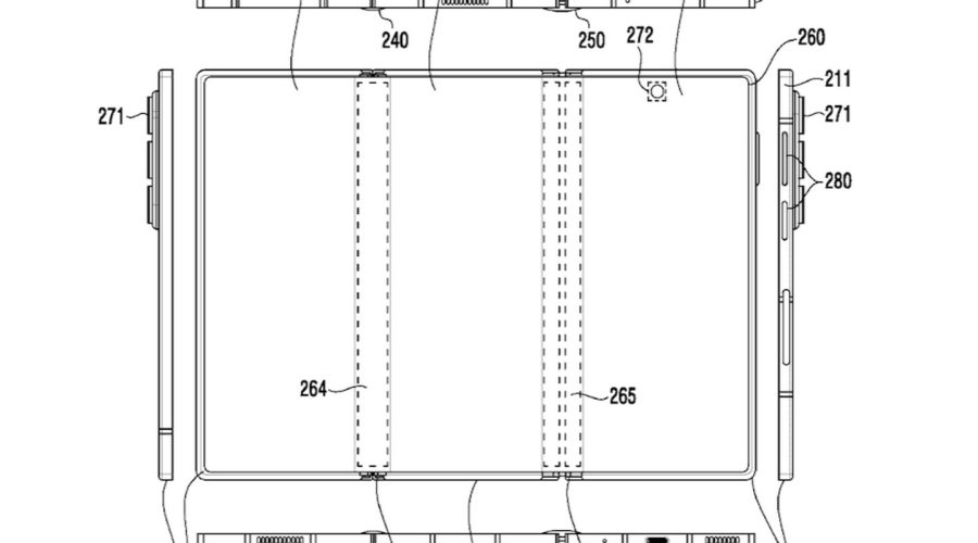 Samsung Patents a Three-Screen, Three-Battery Device