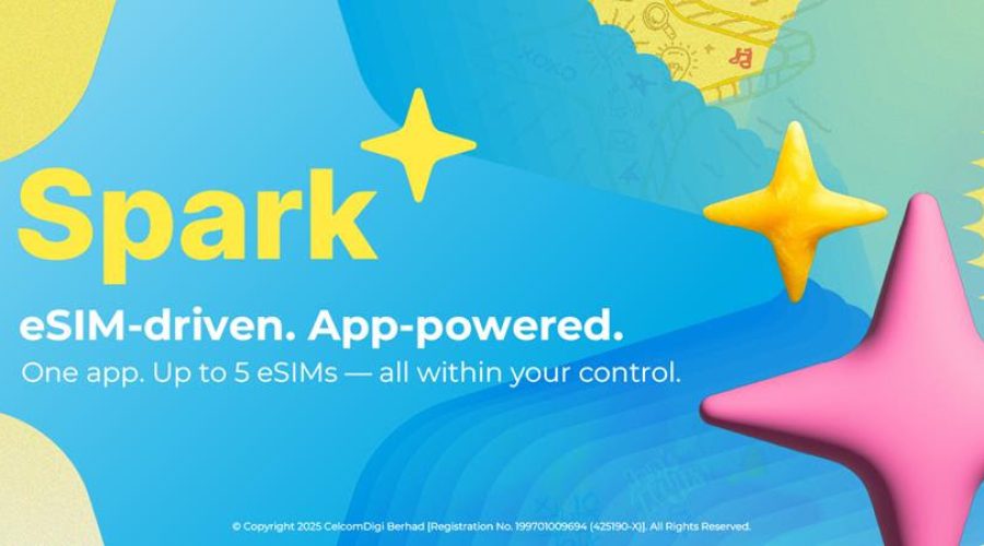 CelcomDigi renames its eSIM-only service to Spark; Plans from RM15 per month