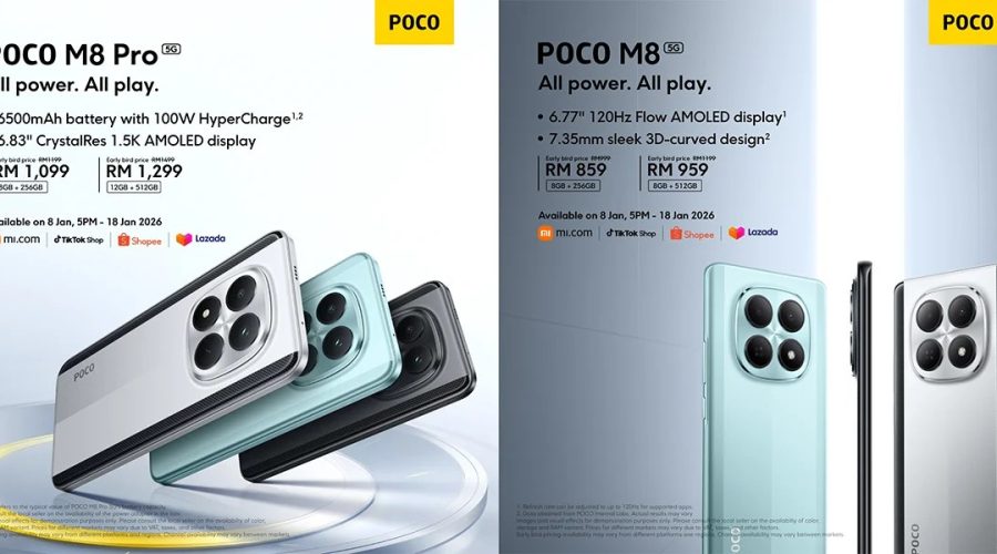 POCO Malaysia releases the latest M8 Series smartphones; with promo price starting from RM859
