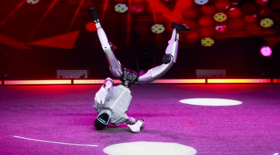 Employees had to restrain a dancing humanoid robot after it went wild at a California restaurant