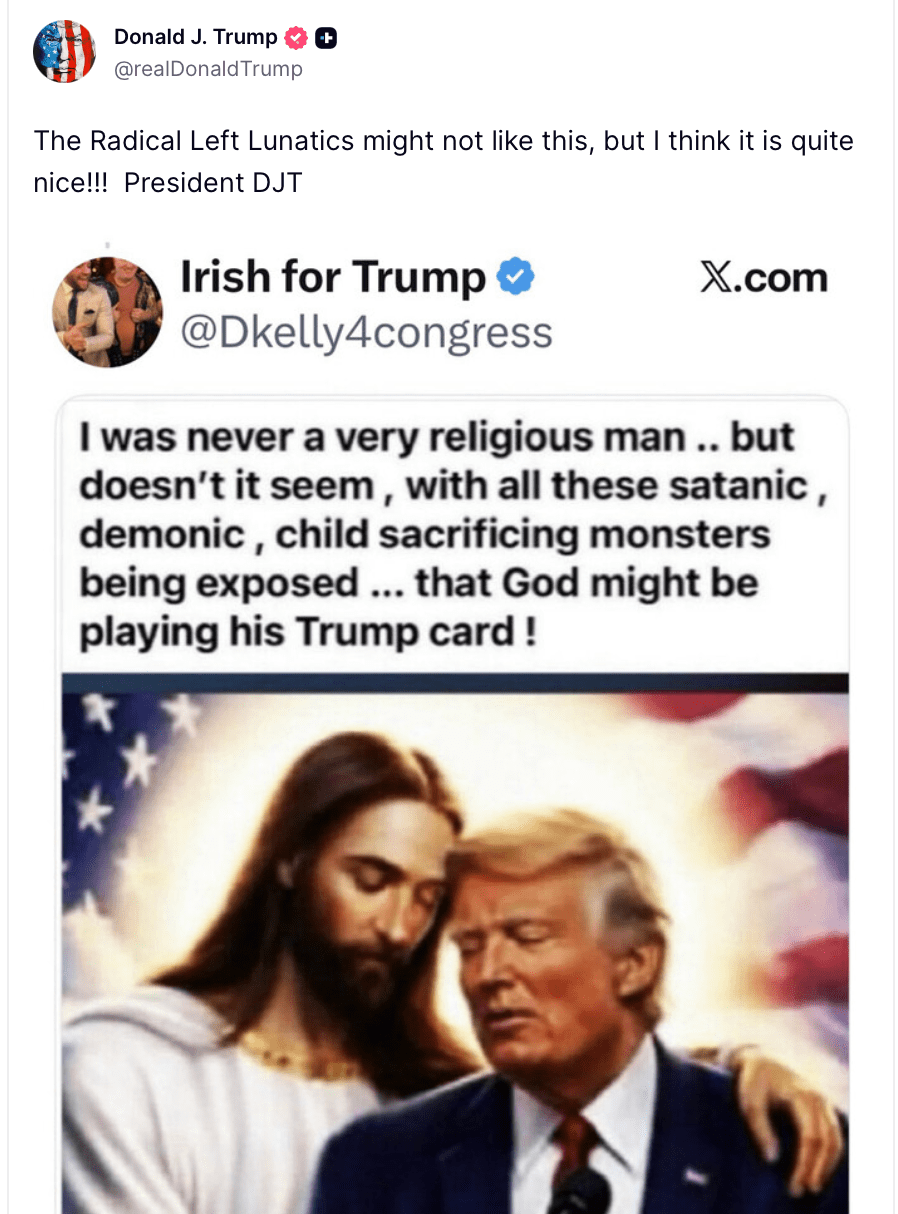 Image via @realdonaldtrump/Truth Social.