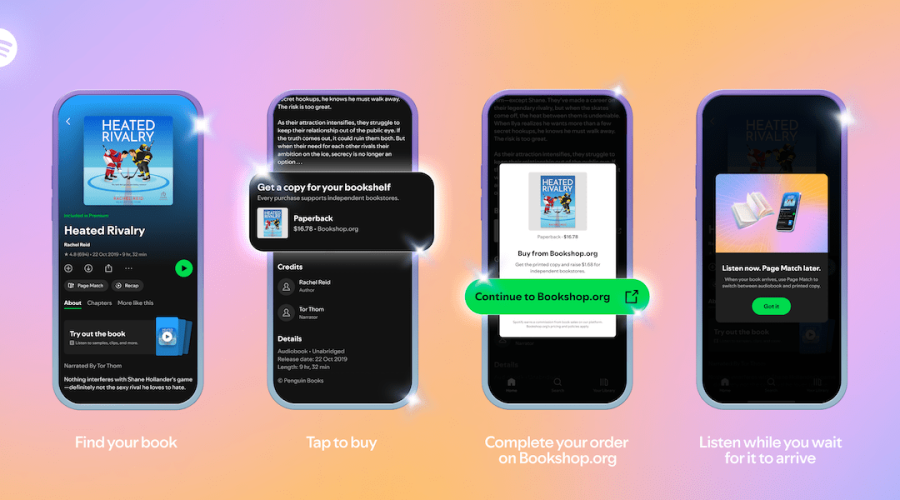Spotify launches the ability to purchase physical books in the US and UK